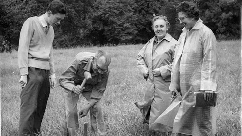 The first excavation at Elsyng in 1963