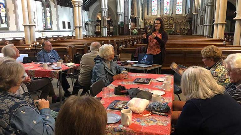 The project included talks for Enfield residents about the stories of the windows