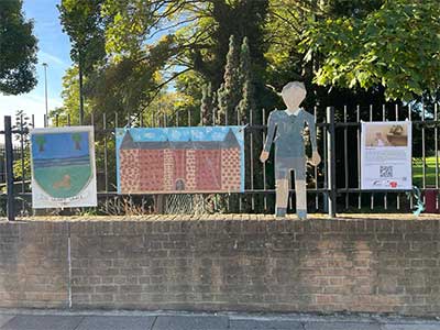 Another mural threaded through Enfield Town in Autumn 2022