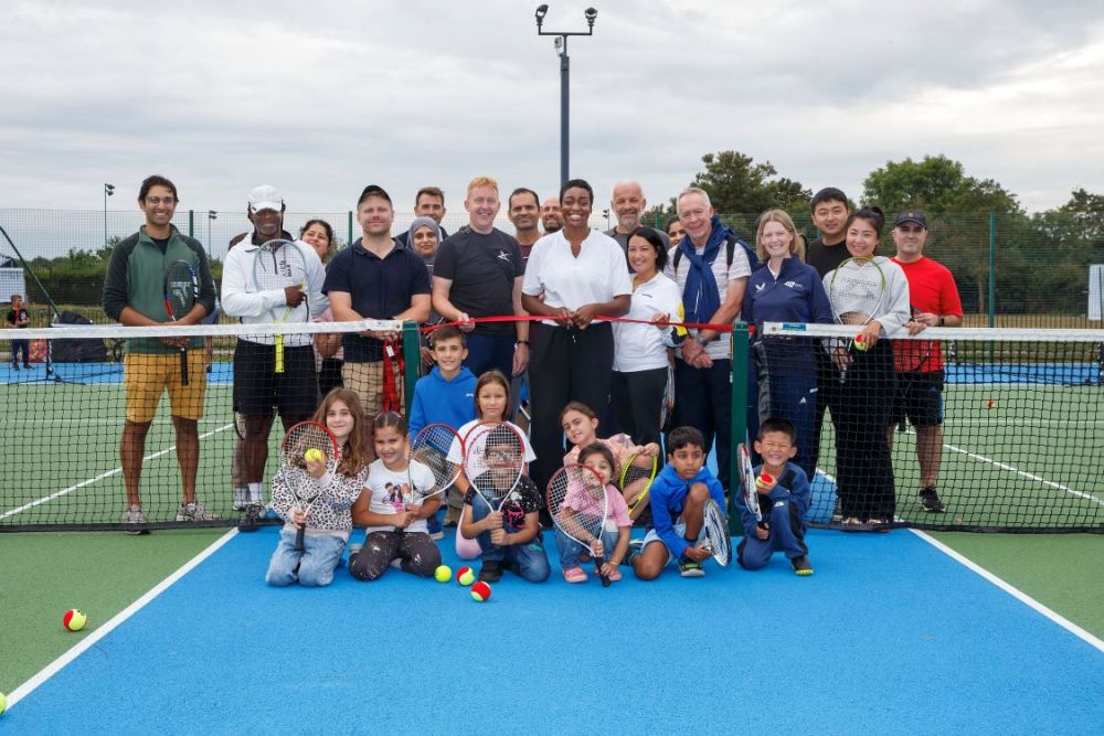 Official opening of Albany Park tennis courts