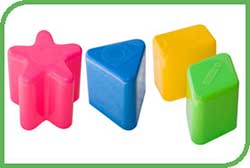 Colourful toy blocks