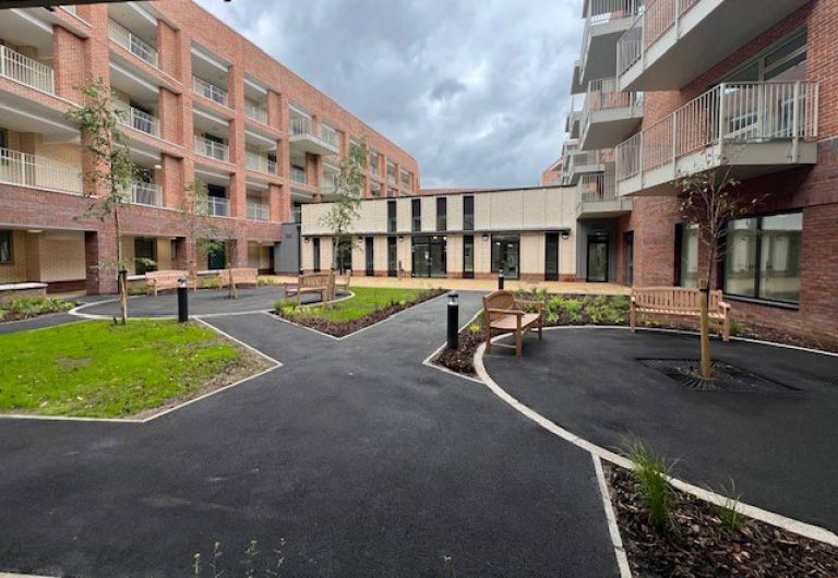 Courtyard area at Reardon Court