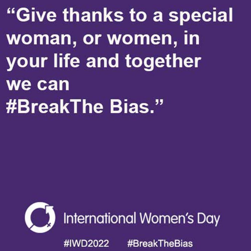 International Women's Day Square Quote