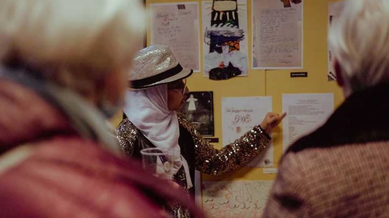 Workshop for the local community celebrating Stevie Smith’s poetry. Photo credit: Atemis Szekir-Rigas