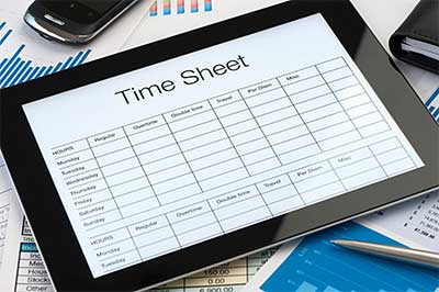 a timesheet